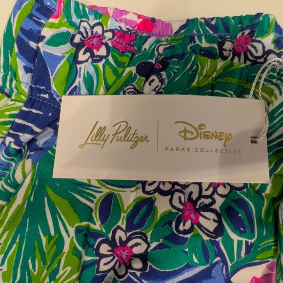 NWT Disney Lilly Pulitzer Resort Ankle Emora Pant Size Small Disney Dreamin - Picture 4 of 10